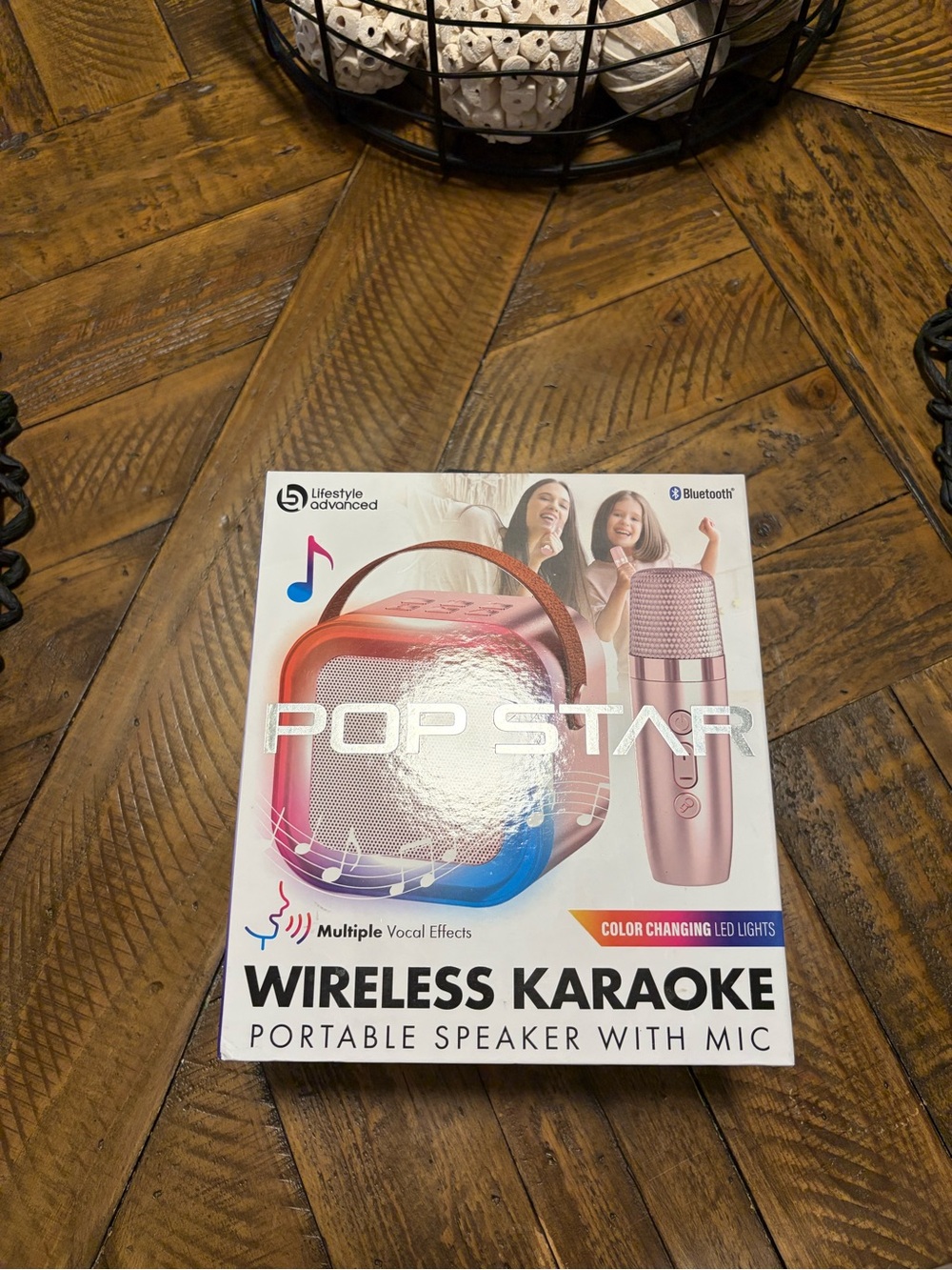 Pop Star Kids Bluetooth Karaoke Speaker with Mic — Rose Gold